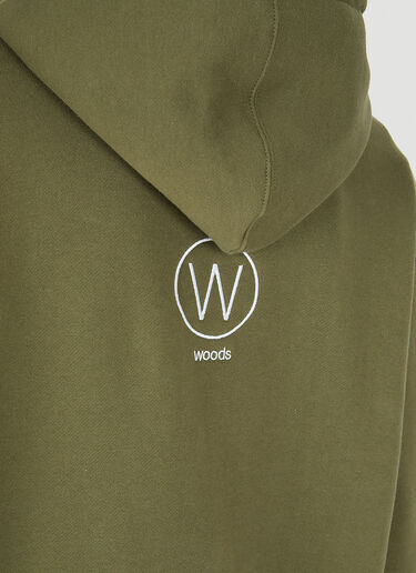 Saintwoods Circles Hooded Sweatshirt Green swo0146026