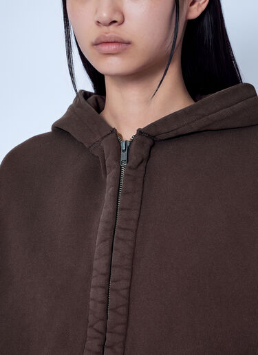 LN-CC® - Entire Studios: Thermal Hoodie - Brown Entire Studios Thermal Hoodie Brown ent0266006
