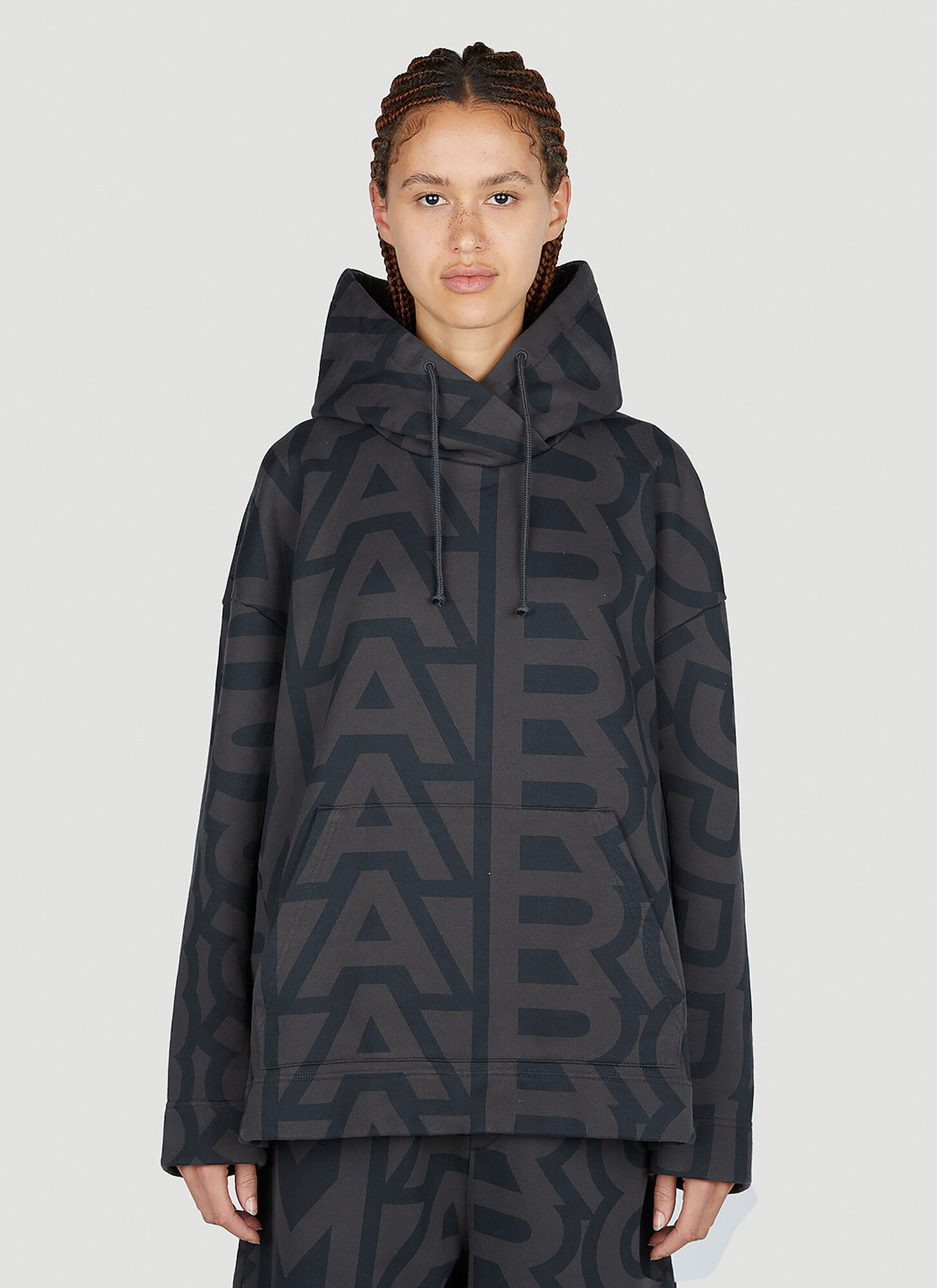 Marc Jacobs Women Monogram Logo Sweatshirt In Brown
