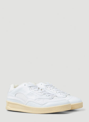 Jil Sander 디보싱 로고 스니커즈 화이트 jil0149027