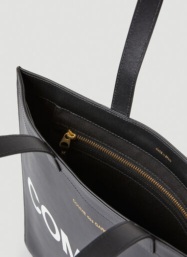 Comme des Garçons Wallet Logo Tote Bag Black cdw0346016