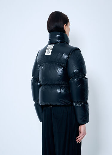 8 Moncler Palm Angels Noella Short Down Jacket Black mpa0259001