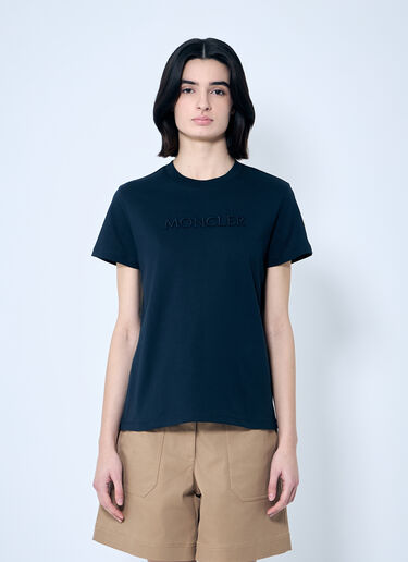 Moncler Logo Motif T-Shirt Navy mon0259028