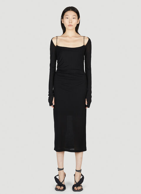 Helmut Lang Scala Dress Black hlm0251002