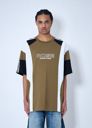 Martine Rose Oversized Panelled T-Shirt Green mtr0159011