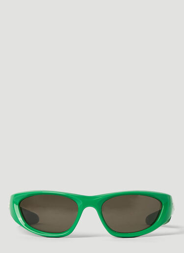 Bottega Veneta Wrap Around Sunglasses Green bov0250080