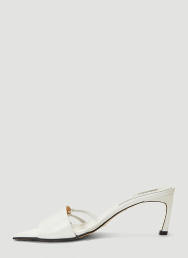 Reike Nen Knot-Detail Heeled Mules White rkn0241002