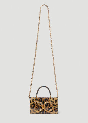 Dolce & Gabbana DG 걸즈 미니 핸드백 브라운 dol0254016