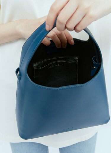 Aesther Ekme ミニ サック レザーショルダーバッグ ブルー aes0254001