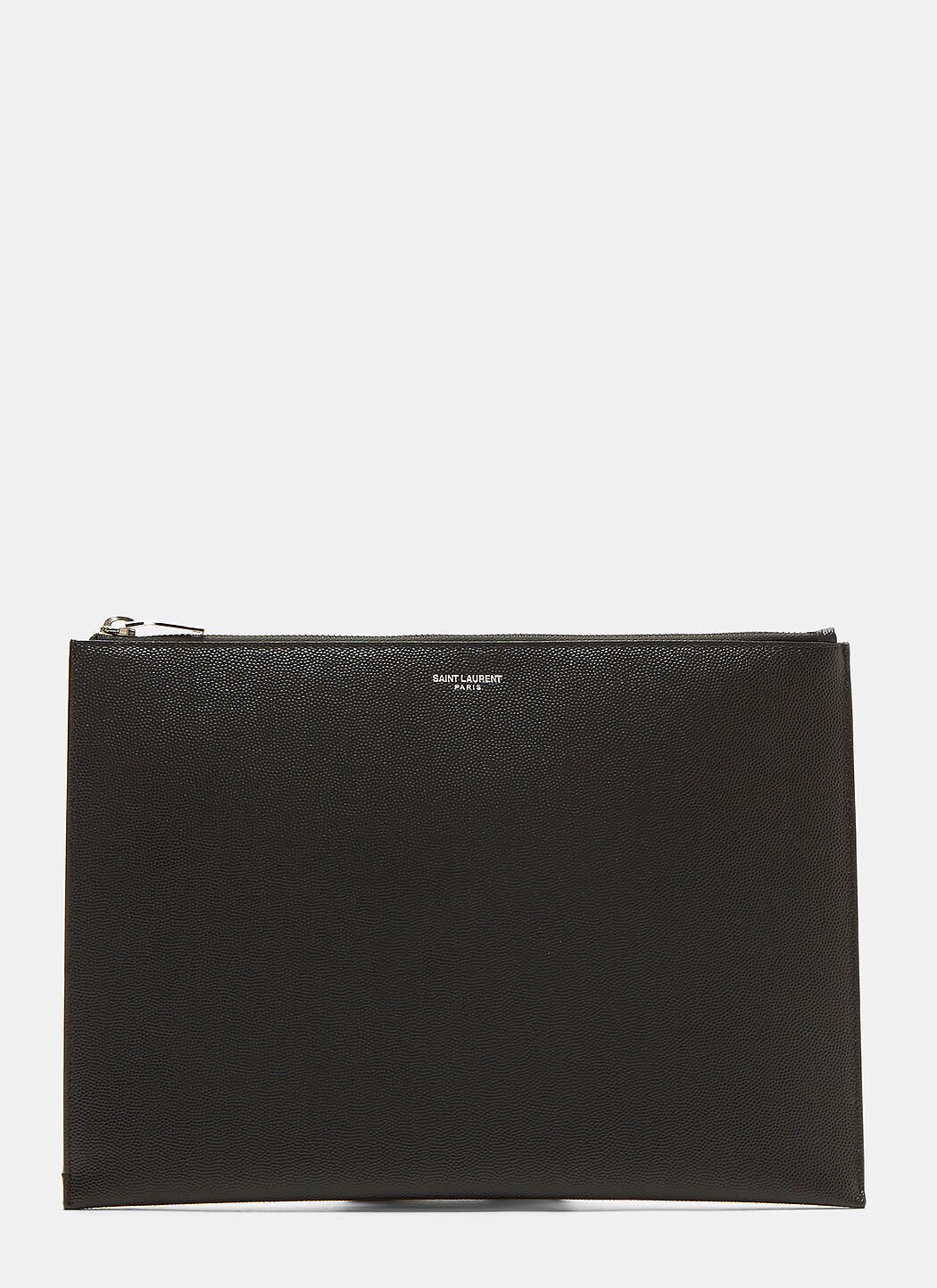 Saint Laurent Classic Grain de Poudre Pouch in Black LN CC