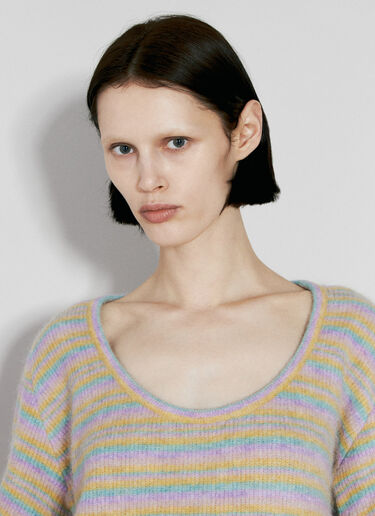 Kiko Kostadinov 스트라이프 컬 스웨터 그레이 kko0254010