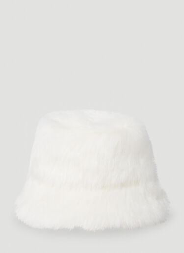 Comme des Garçons SHIRT Furry Bucket Hat White cdg0152011