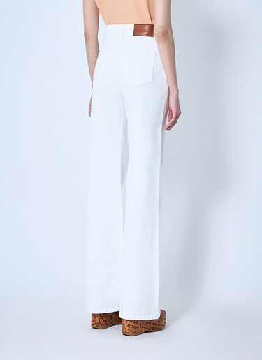 Chloé Denim Flare Jeans White chl0260010