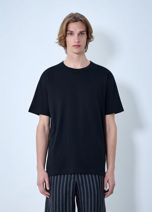 Dries Van Noten Cotton Jersey T-Shirt Black dvn0163019