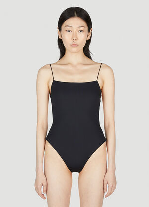 Ziah Fine Strap One Piece Swimsuit Grey zia0253001