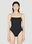 Saint Laurent Fine Strap One Piece Swimsuit Grey sla0251039