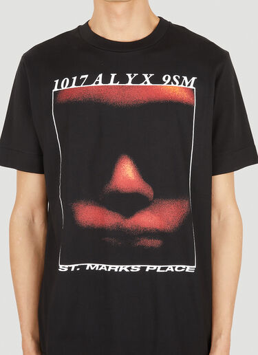 1017 ALYX 9SM Icon Face T 恤 黑色 aly0151005