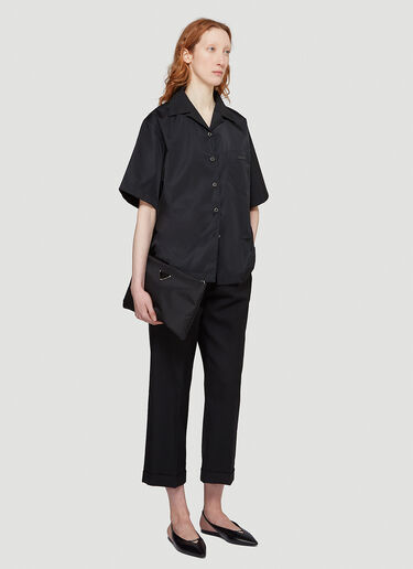 Prada Short-Sleeved Shirt Black pra0243060