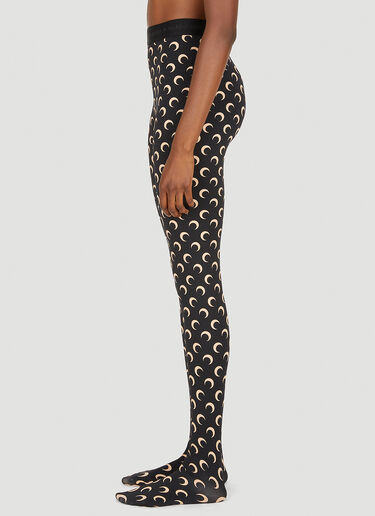 Marine Serre All Over Moon Leggings Black mrs0252013