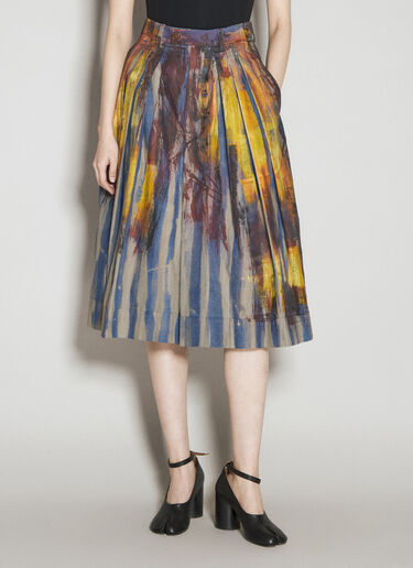 그래픽 프린트 퀼로트 팬츠 Vivienne Westwood 그래픽 프린트 퀼로트 팬츠 퍼플 vvw0356001