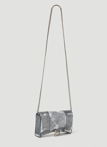 Balenciaga Hourglass Shoulder Bag Grey bal0252029