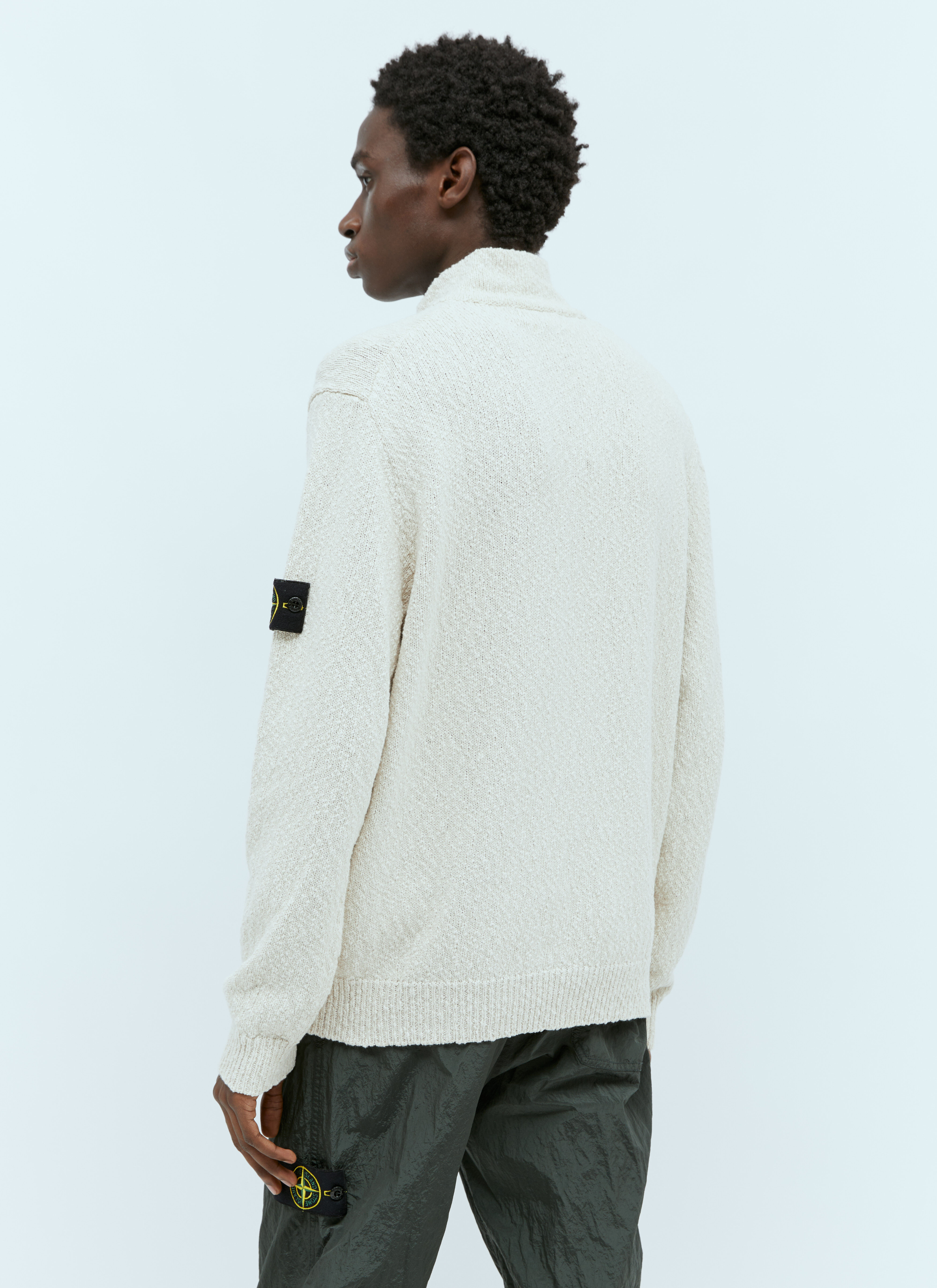 Stone island discount textured knit jacket