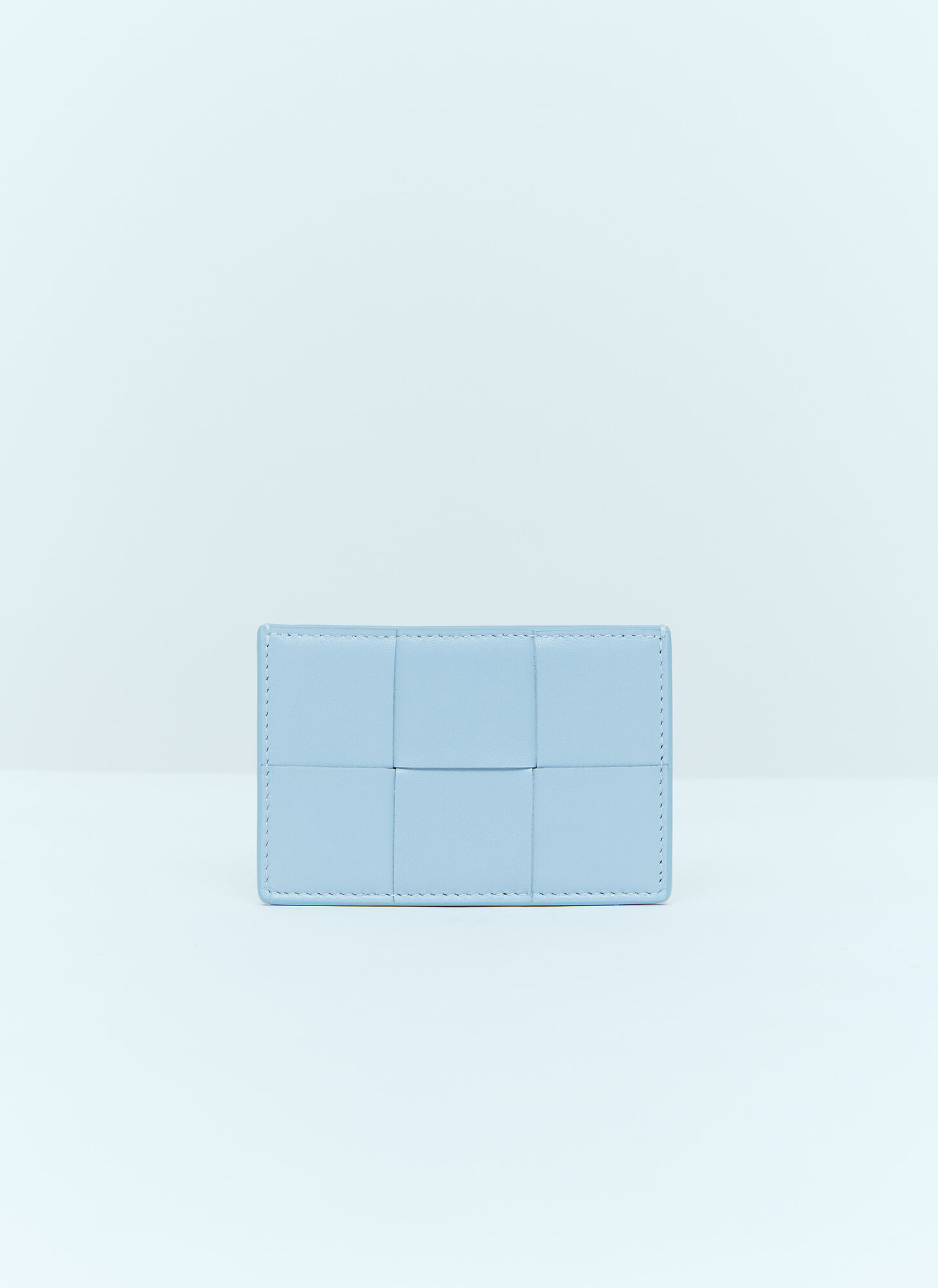 Shop Bottega Veneta Cassette Cardholder In Blue