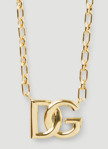 Dolce & Gabbana DG 徽标吊坠项链 金色 dol0147090