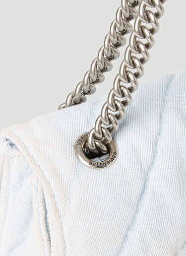 Crush Small Chain Bag Balenciaga Crush Small Chain Bag Blue bal0253046