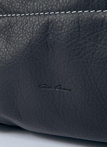 Rick Owens Leather Trolley Tote Bag Black ric0159060