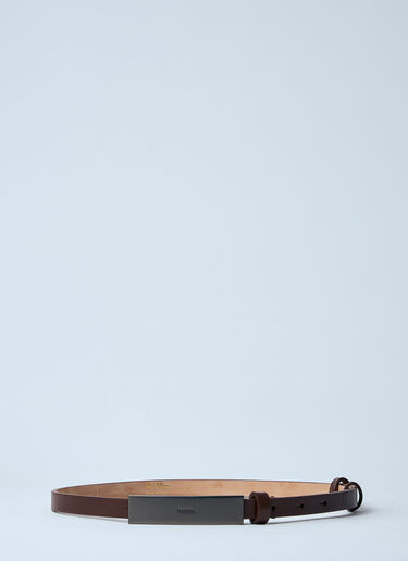 Max Mara 徽标铭牌腰带  棕色 max0260042