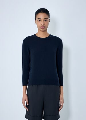 The Row Noler Cashmere Sweater Navy row0264063