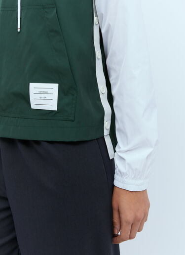 Thom Browne Half-Zip Shell Sweatshirt Green thb0254007