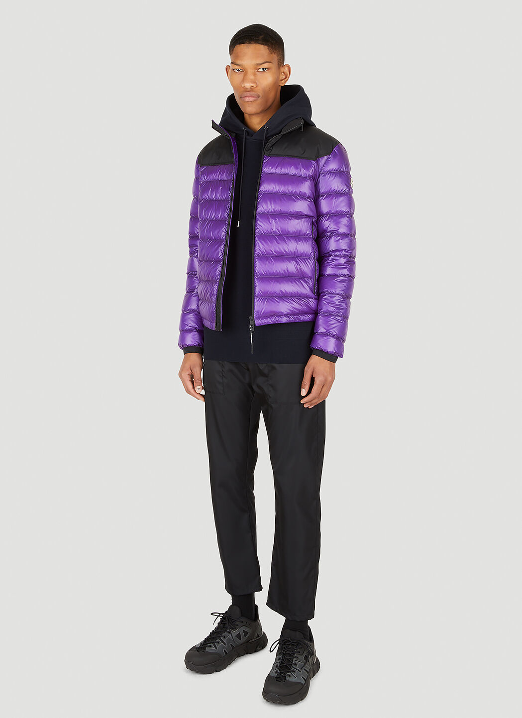 Moncler purple down jacket cheap