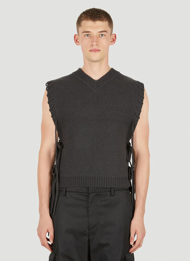 Craig Green Laced Sleeveless Sweater Black cgr0150014