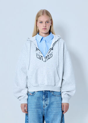 Alexander Wang Shirt Dickie Layered Hoodie Grey awg0264009