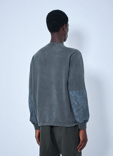 LN-CC® - Stone Island: Oversized Crewneck Sweatshirt - Grey Stone Island Oversized Crewneck Sweatshirt Grey sto0165076