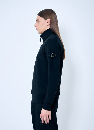 Polo Shirt With Compass Patch Stone Island Polo Shirt With Compass Patch Black sto0160052