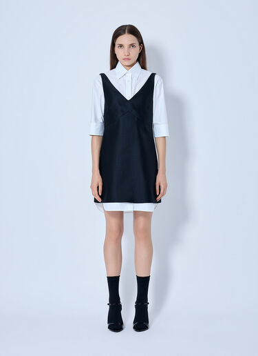 LN-CC® - Balenciaga: Hybrid Shirt Dress - Black Balenciaga Hybrid Shirt Dress Black bal0265004