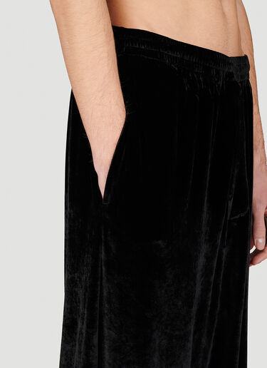 Balenciaga Velour Track Pants Black bal0153009