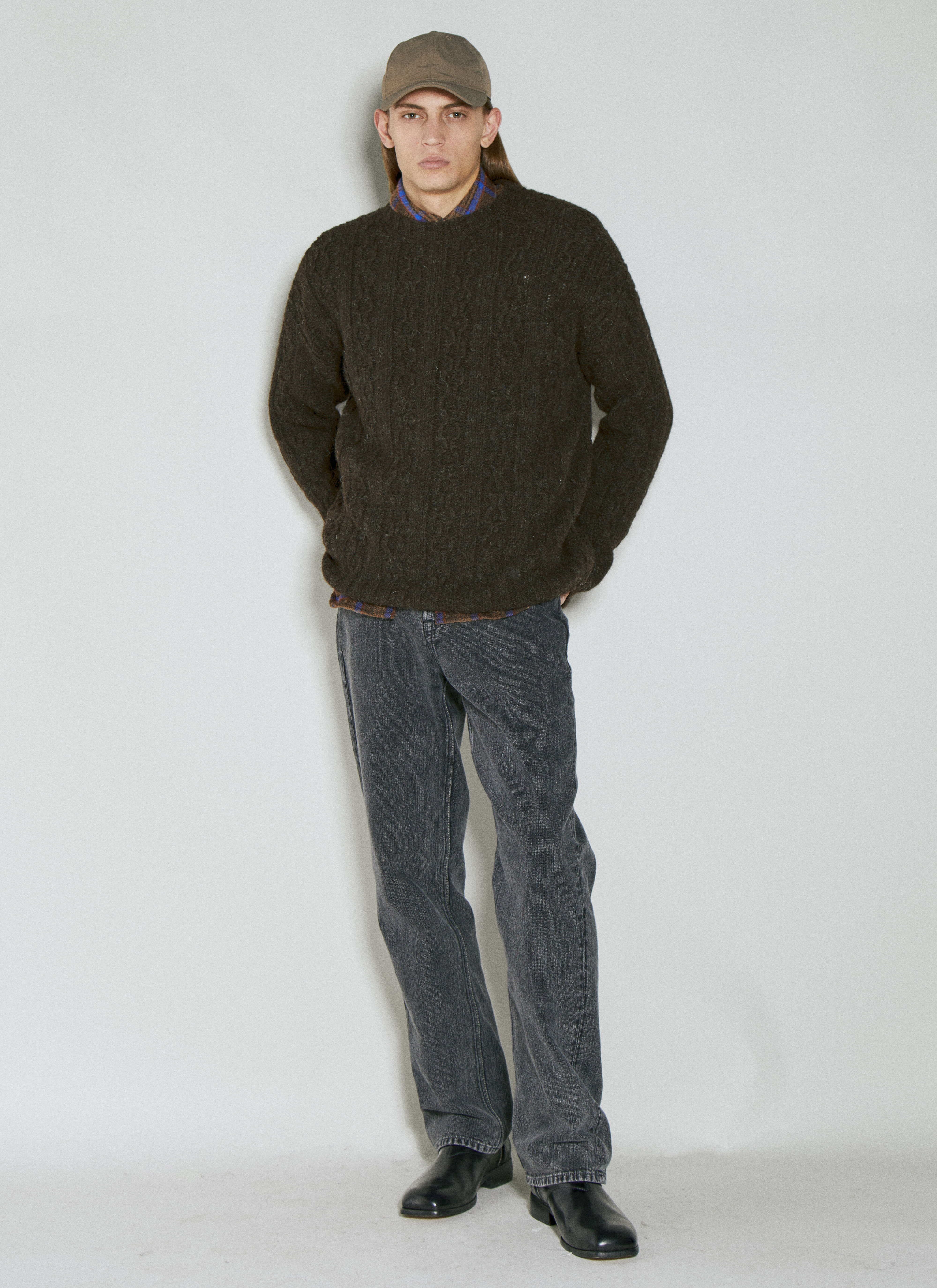Our Legacy Toddler Popover Knit Sweater Brown our0154015