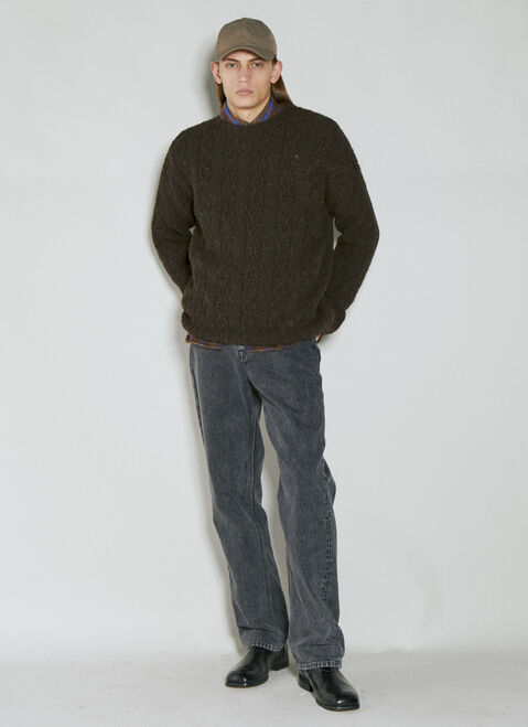 Our Legacy Toddler Popover Knit Sweater Black our0155004