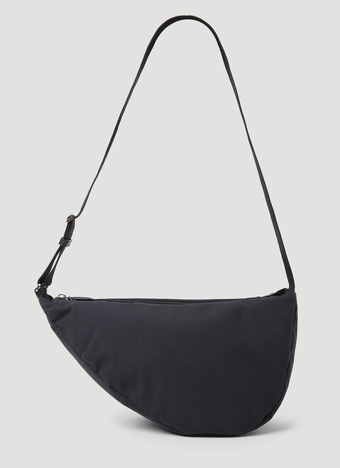 The Row Slouchy Banana Crossbody Bag Black row0154016