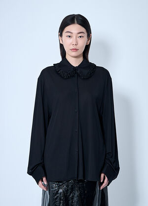 Jil Sander Viscose Shirt Black jil0260002