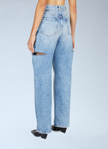 Maison Margiela Ripped Jeans Blue mla0251076
