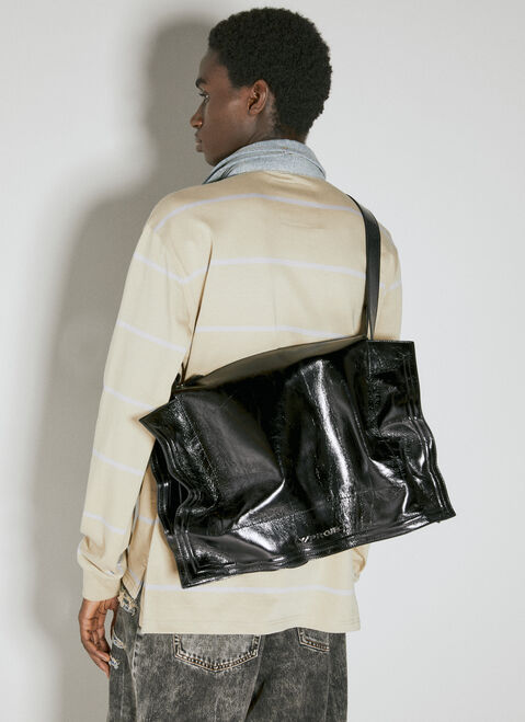 Lanvin Wire Cabas Shoulder Bag Black lnv0151031