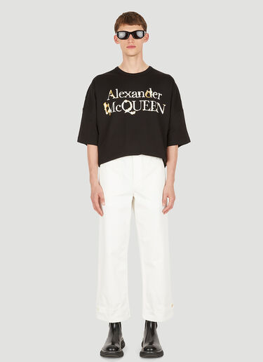 Alexander McQueen Buckle Fastening Pants White amq0150011