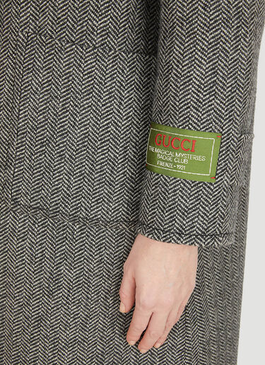 Reversible Chevron GG Coat Gucci Reversible Chevron GG Coat Grey guc0251047