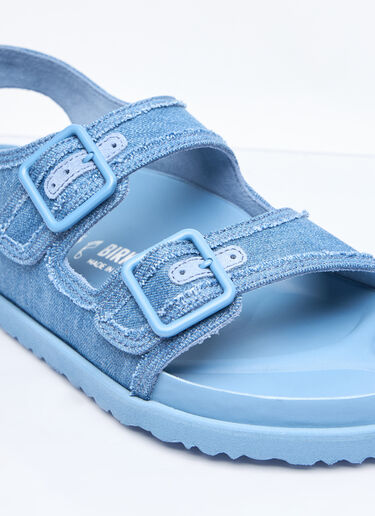Birkenstock 1774 Milano Stone Washed Denim Sandals Blue brs0158002