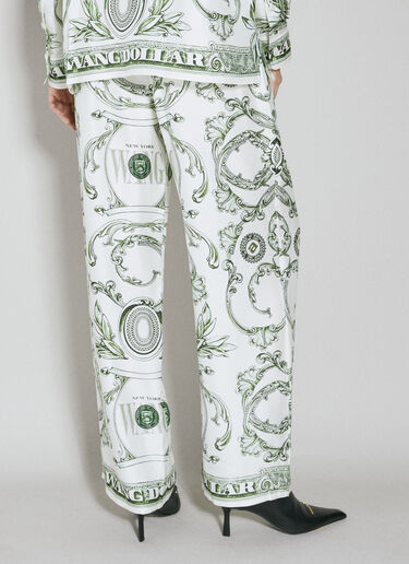Alexander Wang Money Print Silk Pants White awg0253022